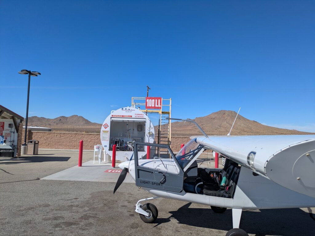 Fuel stop at Apple Valley